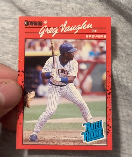 1990 Donruss #37 Greg Vaughn — front