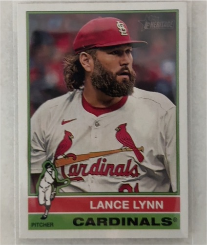 2025 Topps Heritage #318 Lance Lynn — front