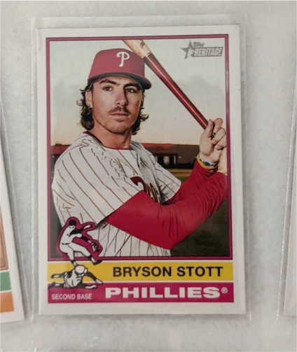 2025 Topps Heritage #135 Bryson Stott — front