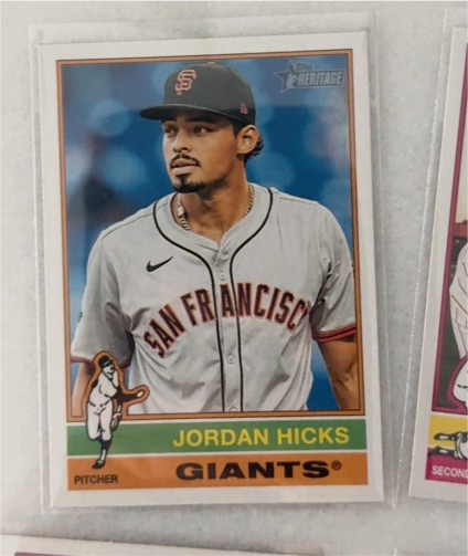 2025 Topps Heritage #100 Jordan Hicks — front