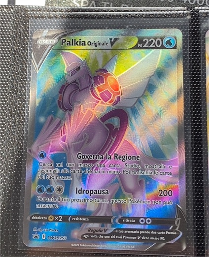 2022 Pokémon TCG Black Star Promo Origin Forme Palkia V #SWSH253 — front