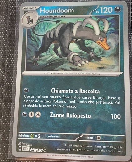 2025 Pokémon Prismatic Evolutions #063 Houndoom — front