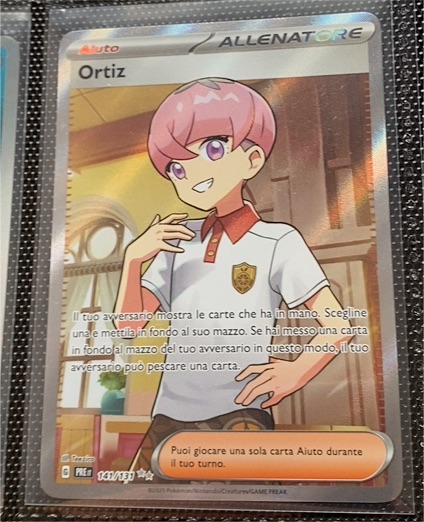 2025 Pokémon Prismatic Evolutions #141/131 Ortiz — front