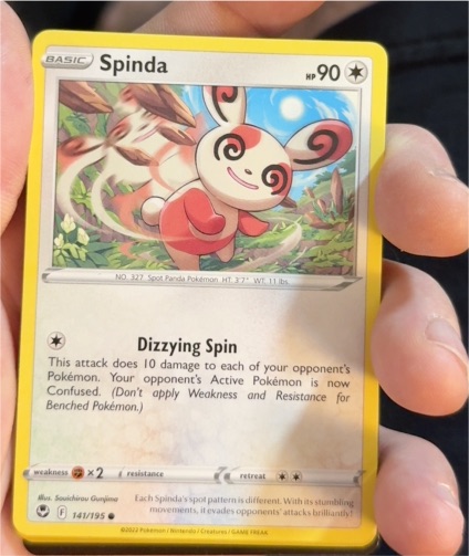 2022 Pokémon SWSH12 Silver Tempest #141 Spinda — front