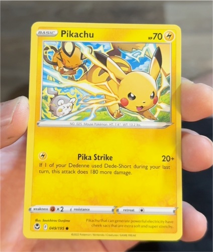 2022 Pokémon Sword & Shield Silver Tempest #049 Pikachu — front