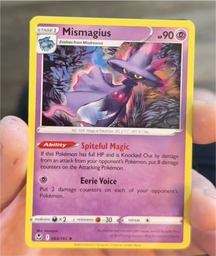 2022 Pokémon Silver Tempest #064 Mismagius — front