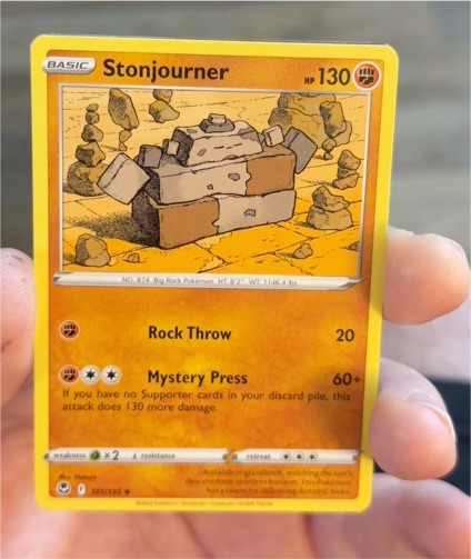 2022 Pokémon TCG Silver Tempest #101 Stonjourner — front