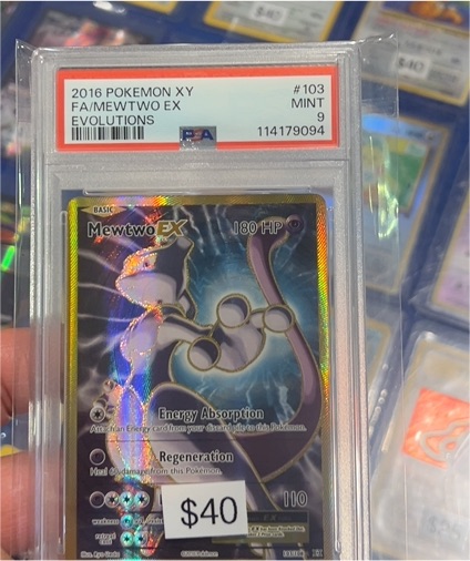 2016 Pokémon XY #103 Mewtwo EX Evolutions — front