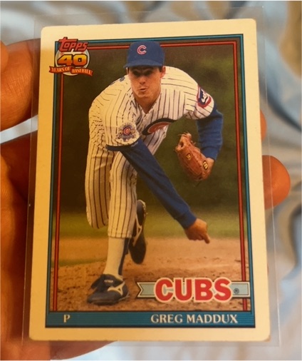 1991 Topps #35 Greg Maddux — front