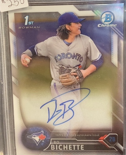 2016 Bowman Chrome Draft Pick Autographs #CDA-BOB Bo Bichette — front