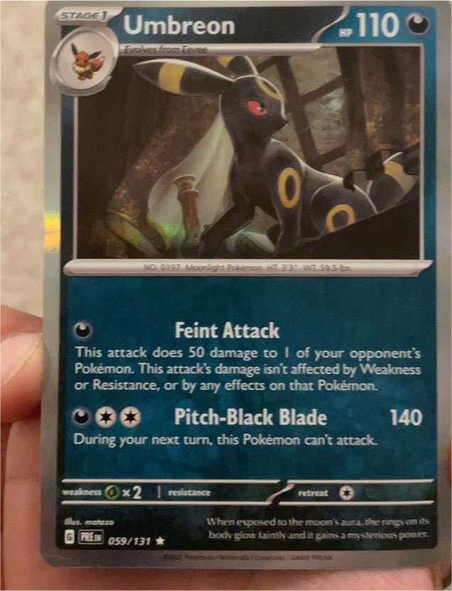 2024 Pokémon Prismatic Evolutions #059 Umbreon — front