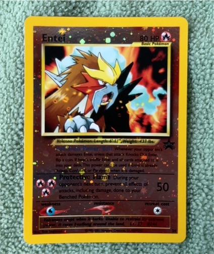 1999 Pokémon Black Star Promo #34 Entei — front