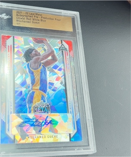 2021-22 Leaf Metal #BA-MG1 Mouhamed Gueye — front