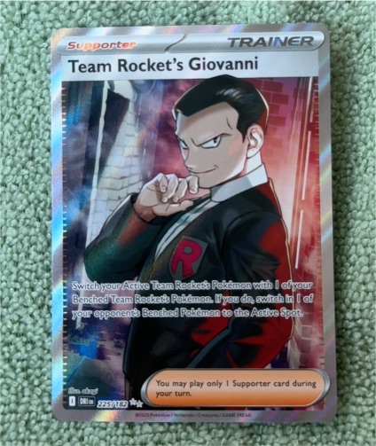 2025 Pokémon SV10: Destined Rivals #225 Team Rocket's Giovanni — front