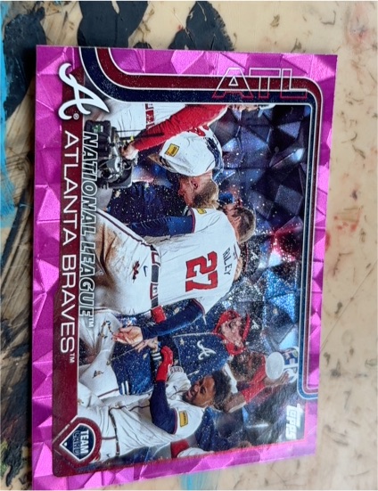 2025 Topps Series 1 #110 Atlanta Braves Team Card — front