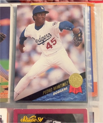 1993 Leaf #163 Pedro Martinez Los Angeles Dodgers — front