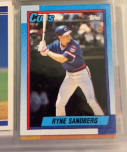 1990 Topps #210 Ryne Sandberg Chicago Cubs — front