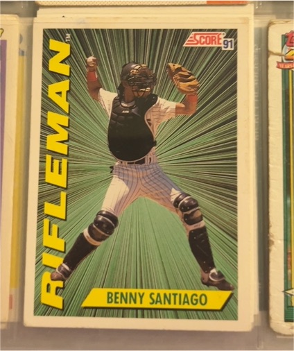 1991 Score #416 Benny Santiago — front