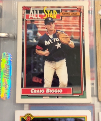 1992 Topps All-Star #393 Craig Biggio — front