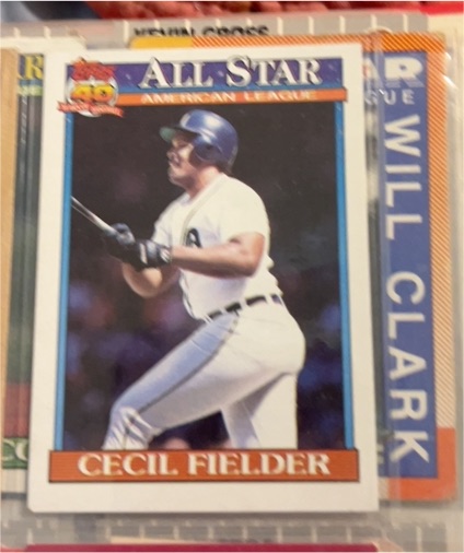 1991 Topps #386 Cecil Fielder — front