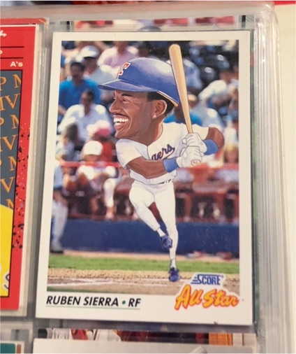 1992 Score #437 Ruben Sierra — front