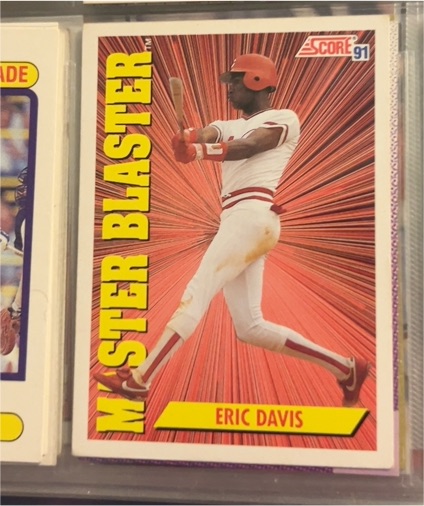 1991 Score #403 Eric Davis — front