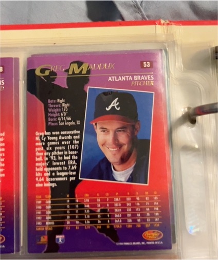 1994 Sportflics 2000 #53 Greg Maddux — front
