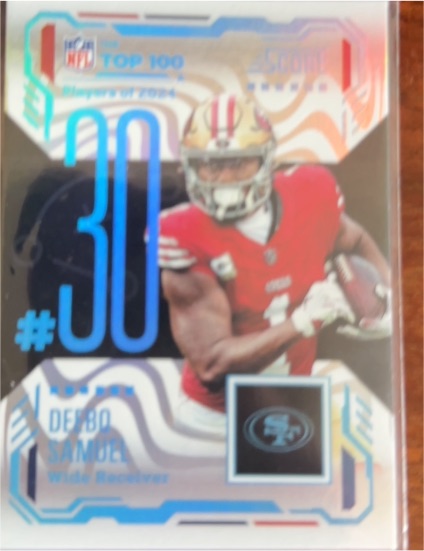 2024 Score NFL Top 100 #30 Deebo Samuel — front
