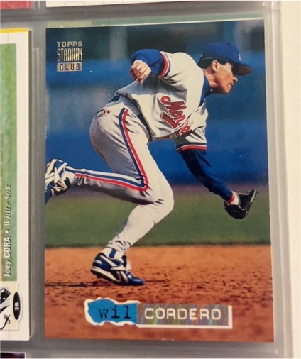 1994 Topps Stadium Club Will Cordero — front