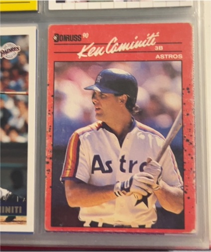 1990 Donruss #424 Ken Caminiti — front