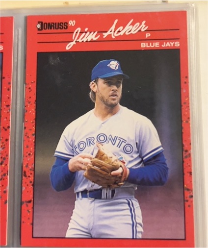 1990 Donruss #558 Jim Acker — front
