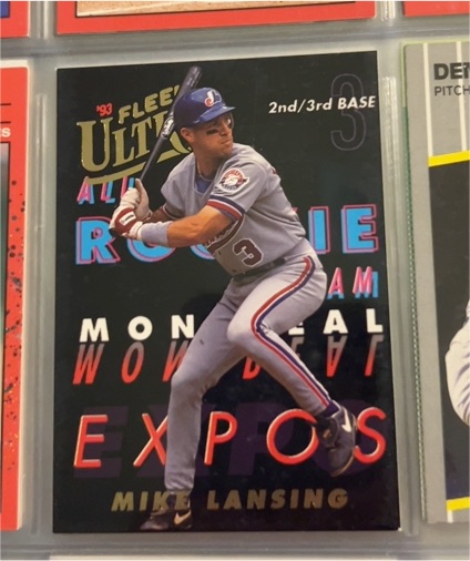 1993 Fleer Ultra All Rookie Team #4 Mike Lansing — front