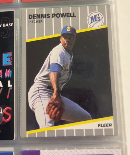 1989 Fleer Update #U-61 Dennis Powell — front