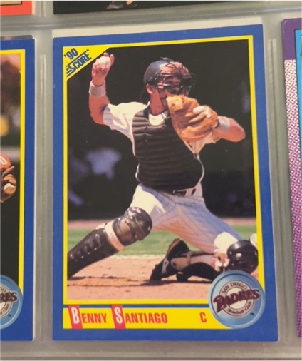 1990 Score #454 Benny Santiago — front