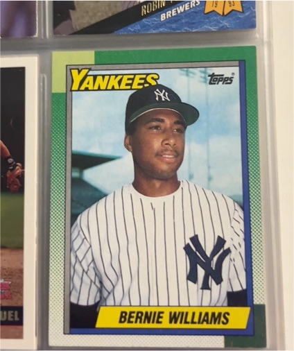 1990 Topps #701 Bernie Williams — front