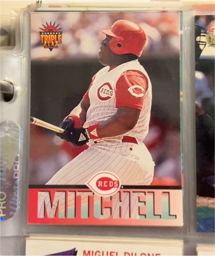 1994 Donruss Triple Play #215 Kevin Mitchell — front