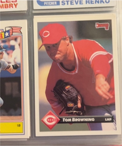 1993 Donruss #190 Tom Browning — front