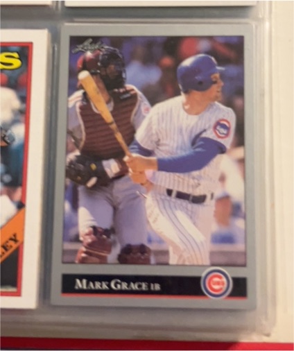 1992 Leaf #26 Mark Grace — front
