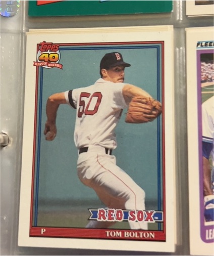 1991 Topps #37 Tom Bolton — front