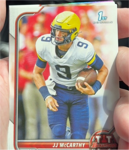 2021 Bowman University #39 JJ McCarthy — front