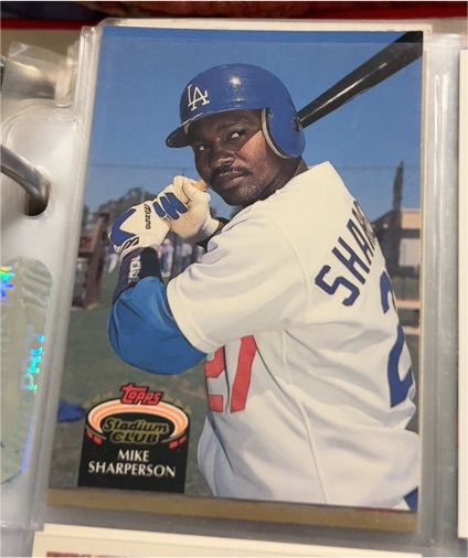 1992 Topps Stadium Club #93 Mike Sharperson — front