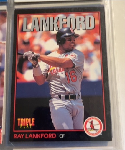 1993 Donruss Triple Play #254 Ray Lankford — front