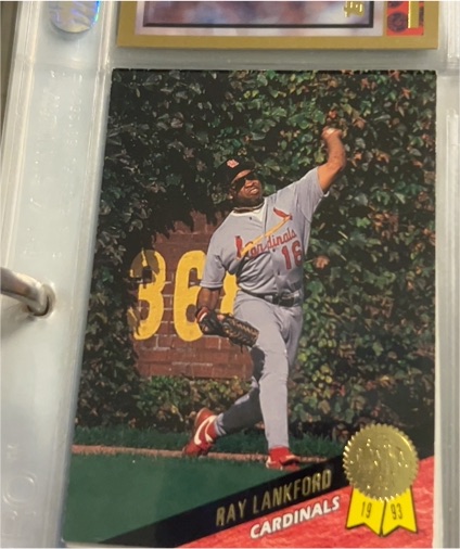 1993 Leaf #297 Ray Lankford — front