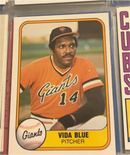 1981 Fleer #432 Vida Blue — front