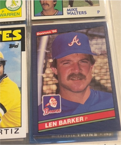 1986 Donruss #66 Len Barker — front