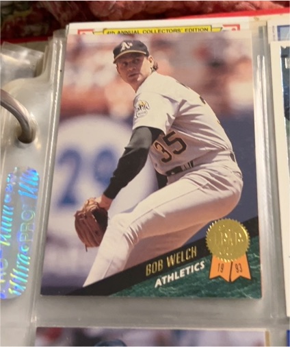1993 Leaf #94 Bob Welch — front