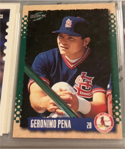 1995 Score #396 Geronimo Pena — front