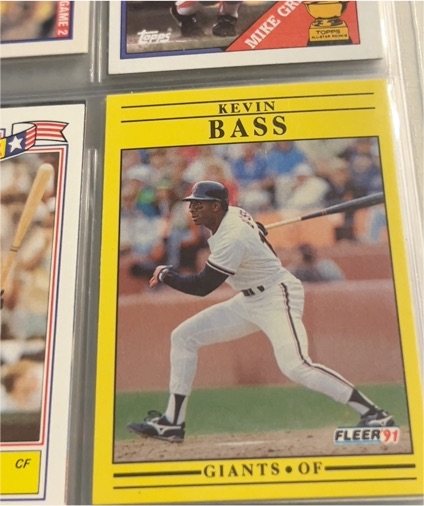 1991 Fleer #253 Kevin Bass — front