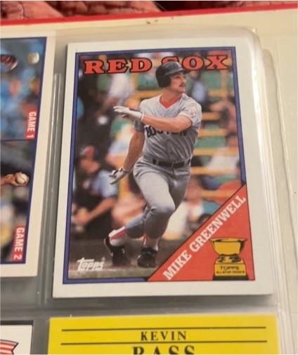 1988 Topps #493 Mike Greenwell — front