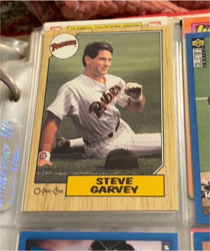 1987 O-Pee-Chee #100 Steve Garvey — front